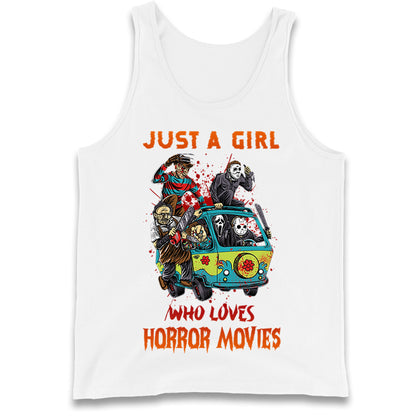 Just A Girl Who Loves Horror Movies  Tank Top

