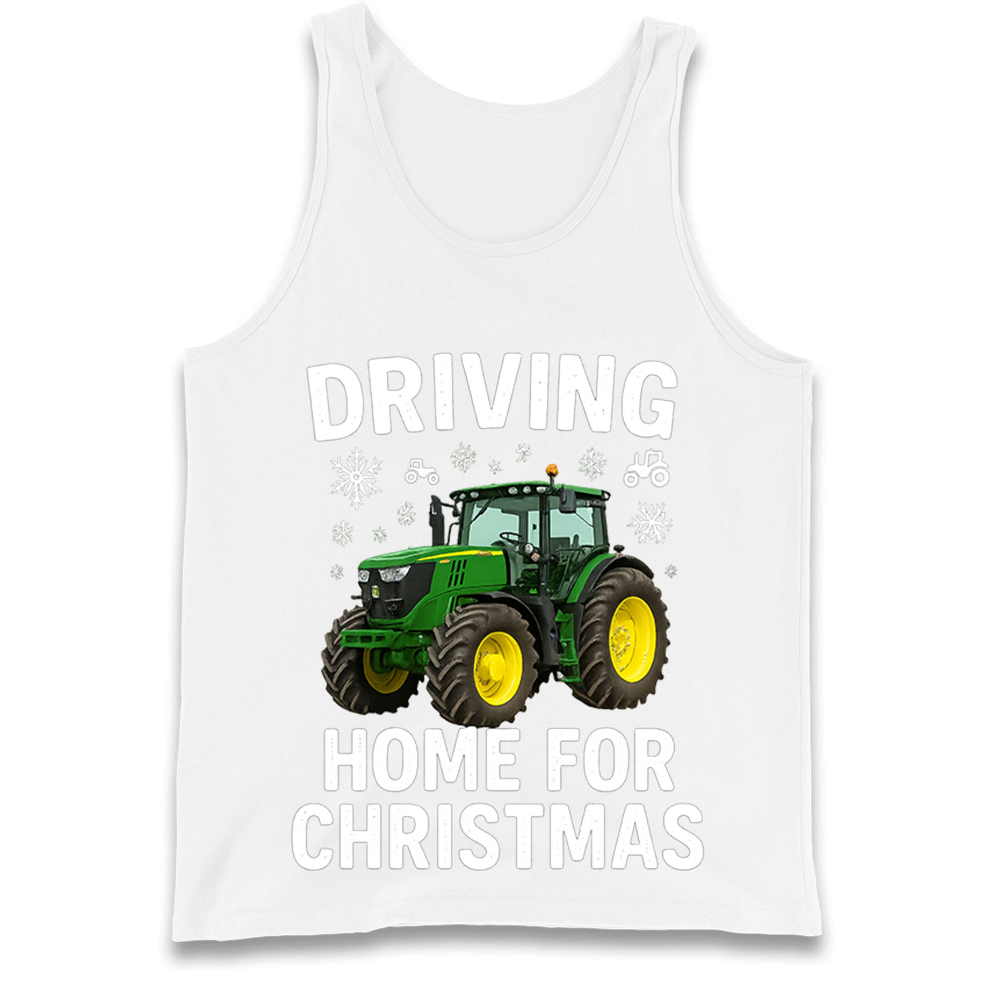 John Deere Tractor Christmas Tank Top 