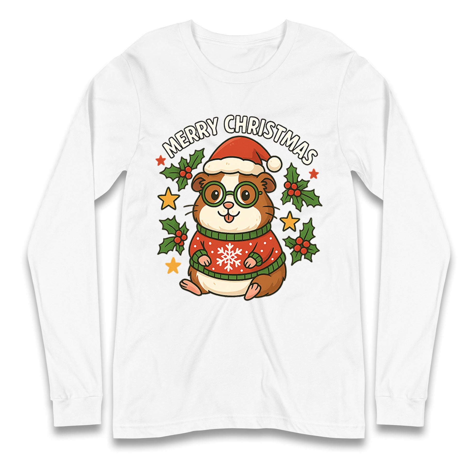 Guinea Pig Christmas Longsleeve T Shirt