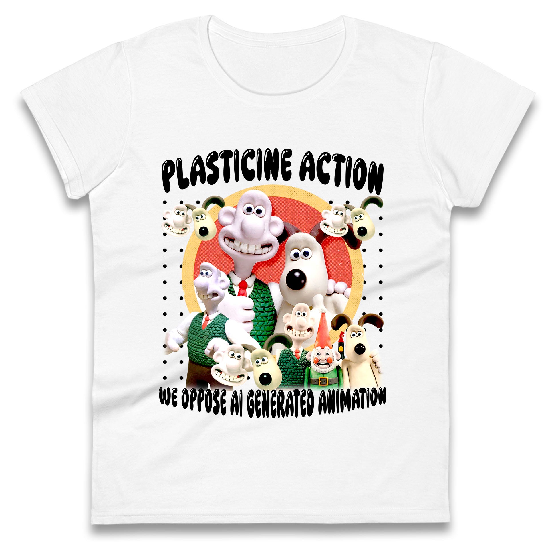 Plasticine Action Figure Ladies T Shirt