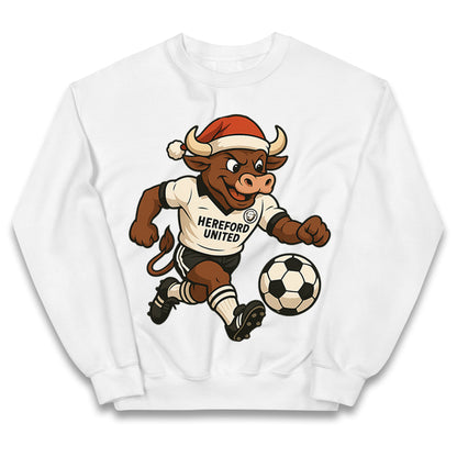 Retro Hereford Christmas Kids Jumper