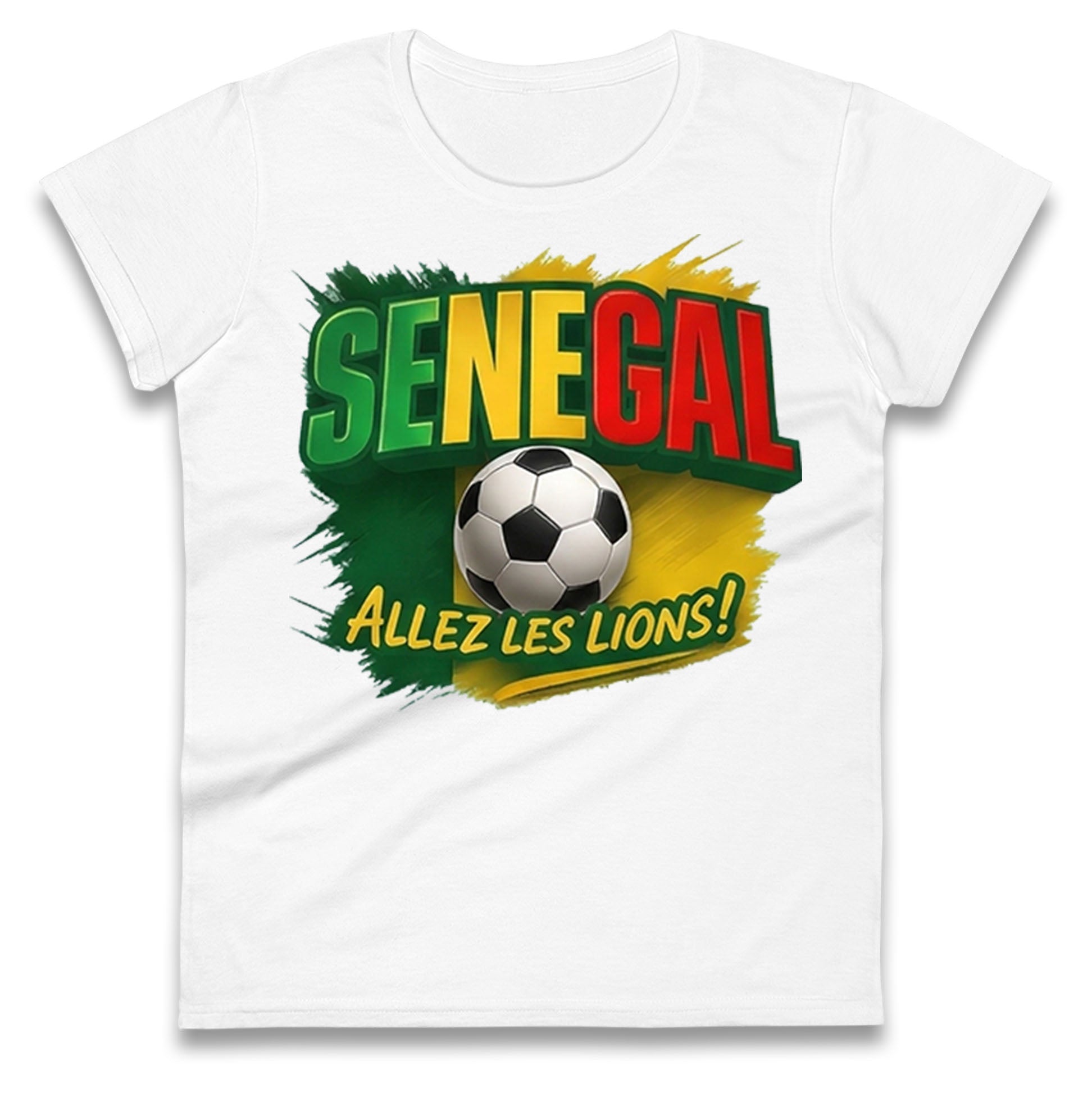 Senegal Retro World Cup Ladies T Shirt