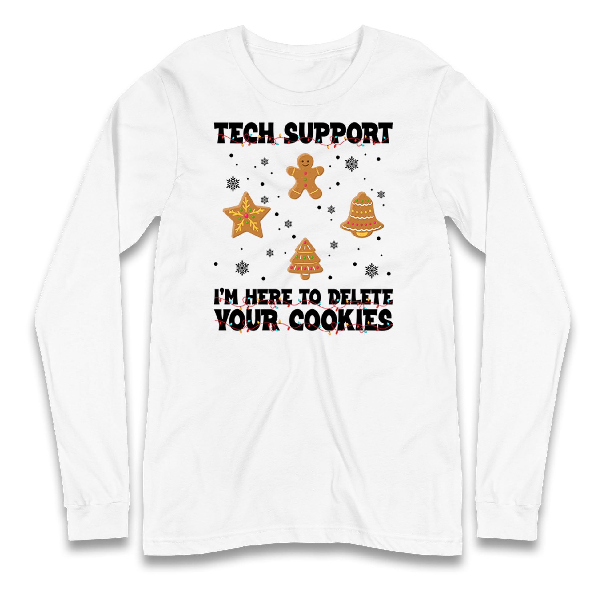 Delete Cookies Longsleeve T Shirt