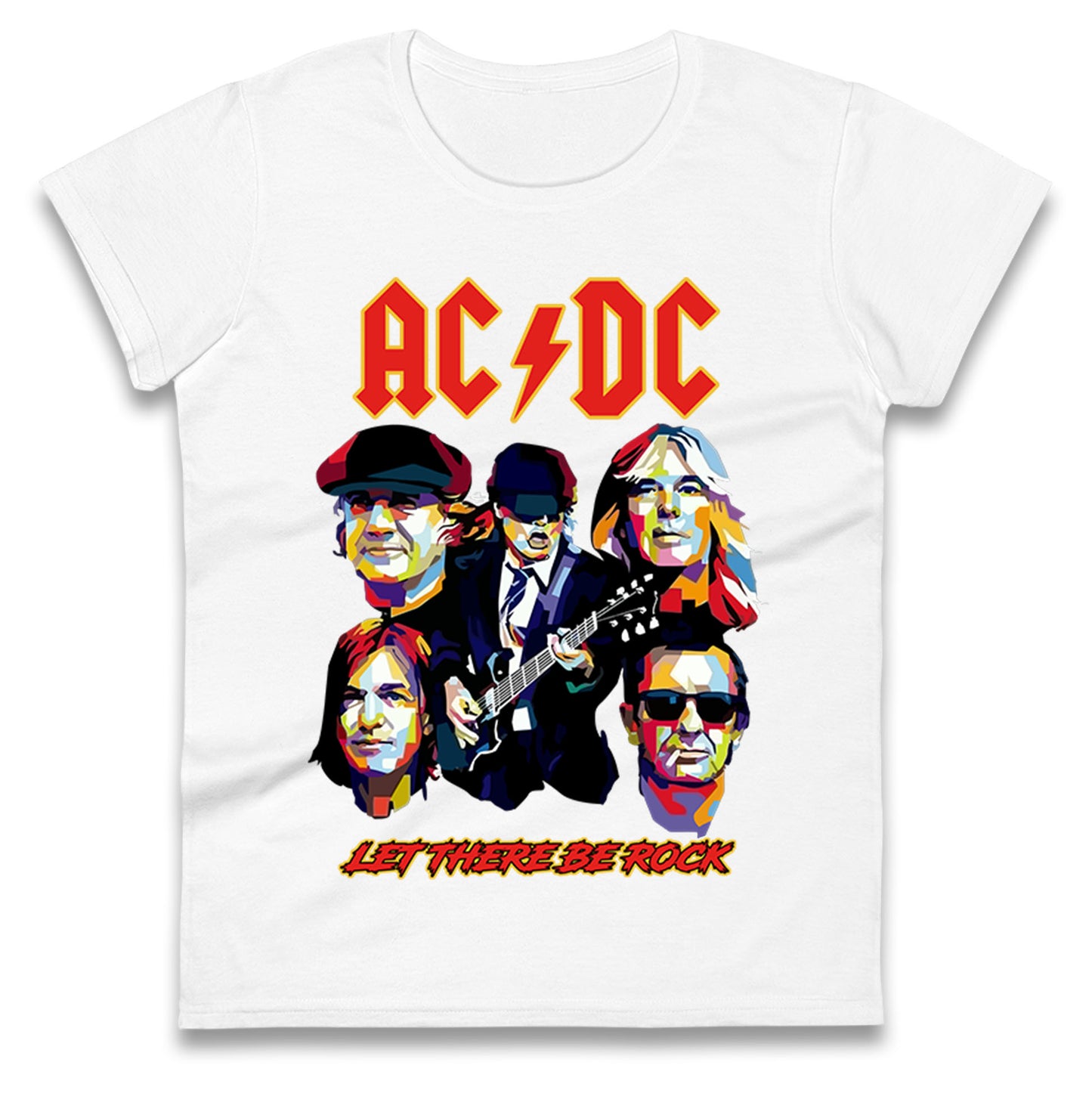 ACDC Let There Be Rock Ladies T Shirt