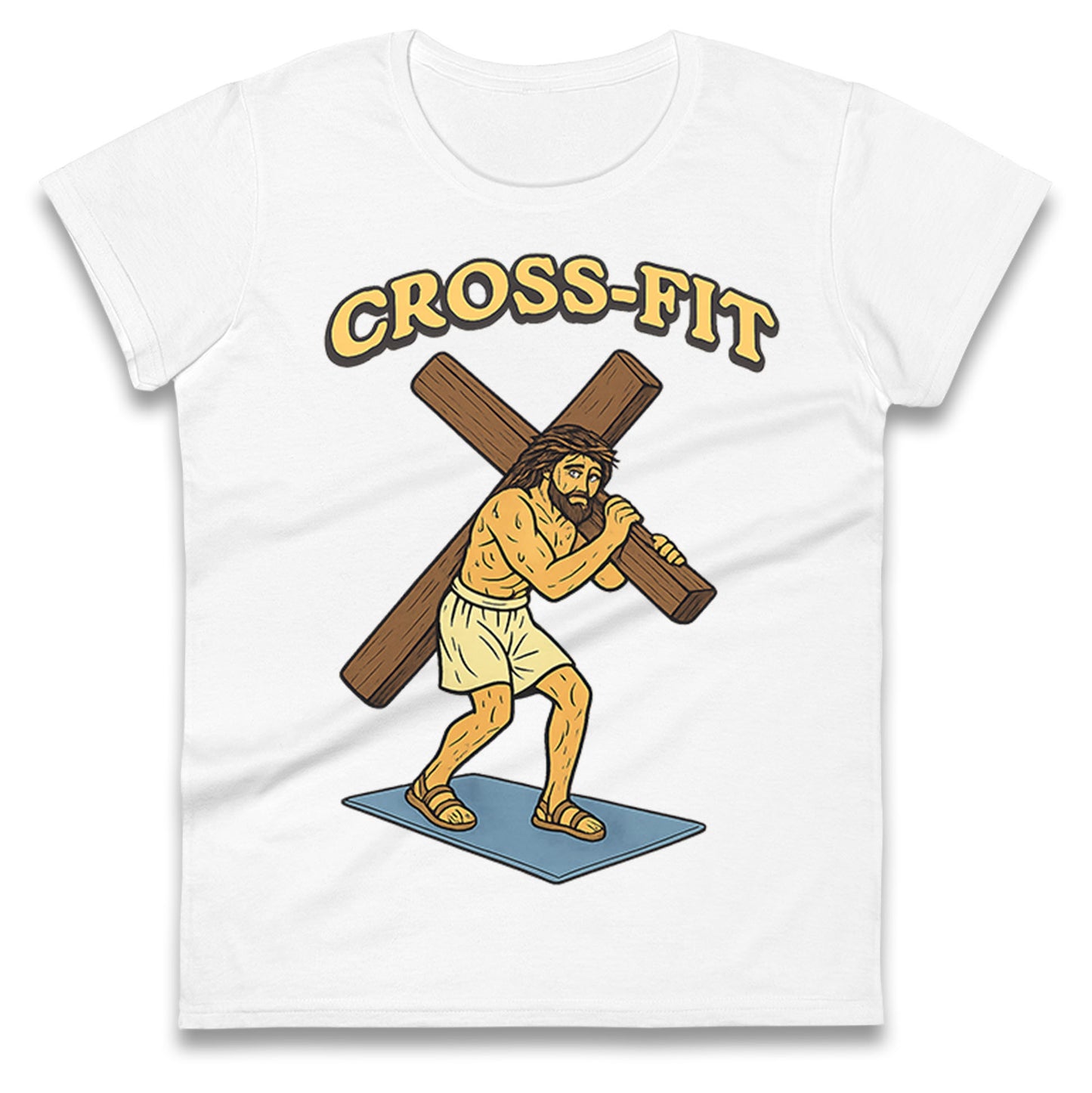 Jesus Cross Fit Ladies T Shirt
