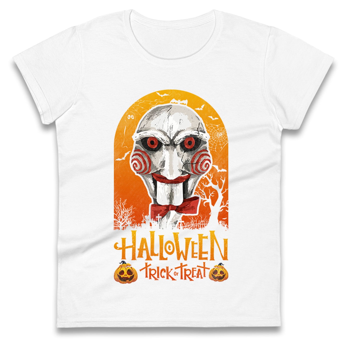 Billy The Puppet Saw Halloween Womens t shirt