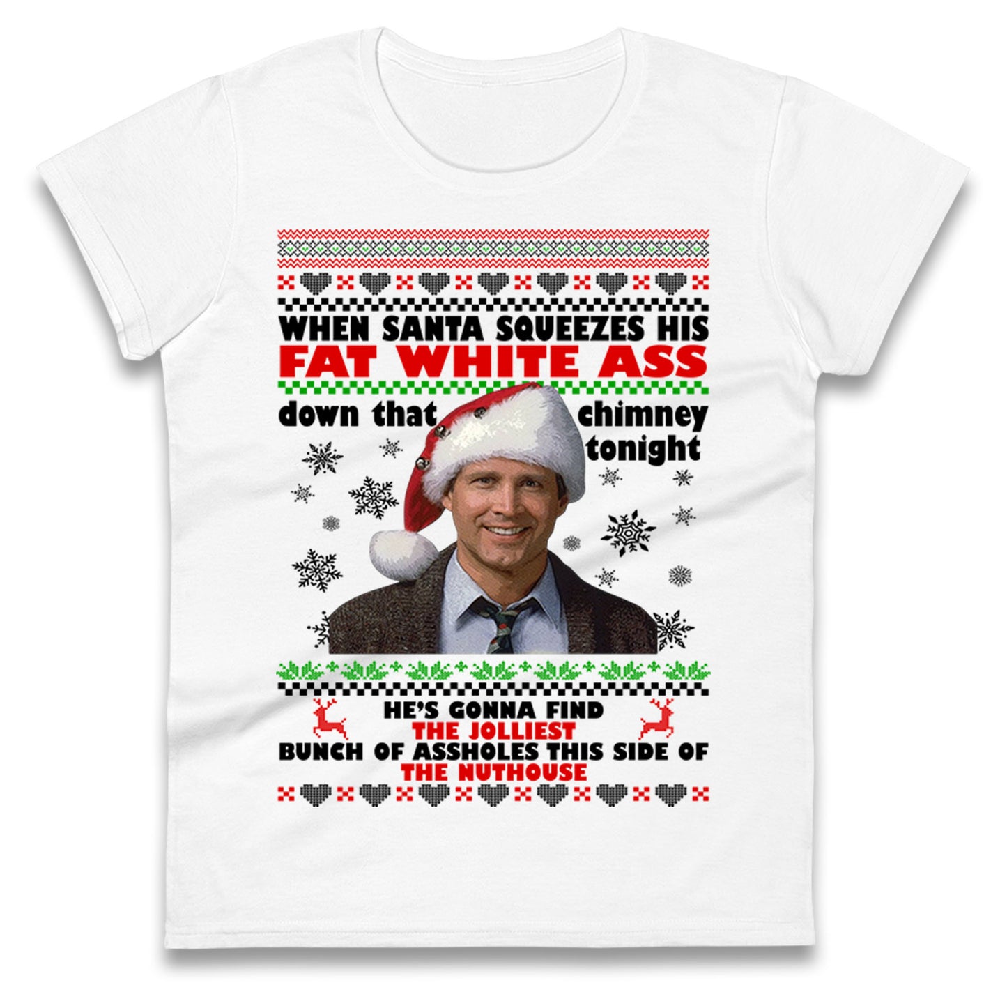 Clark Griswold Christmas Ladies T Shirt