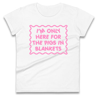 Pigs In Blankets Christmas Ladies T Shirt