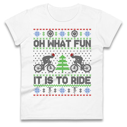 BMX Christmas Ladies T Shirt