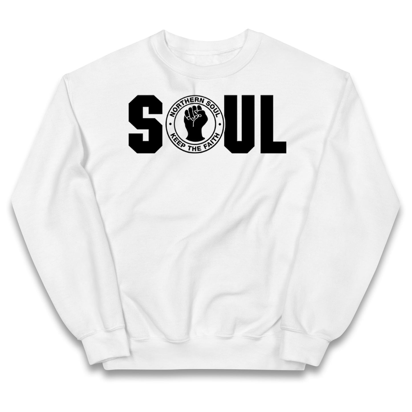 Northern Soul Keep The Faith Logo Kids Jumper 