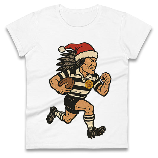 Newcastle Falcons Christmas Ladies T Shirt 