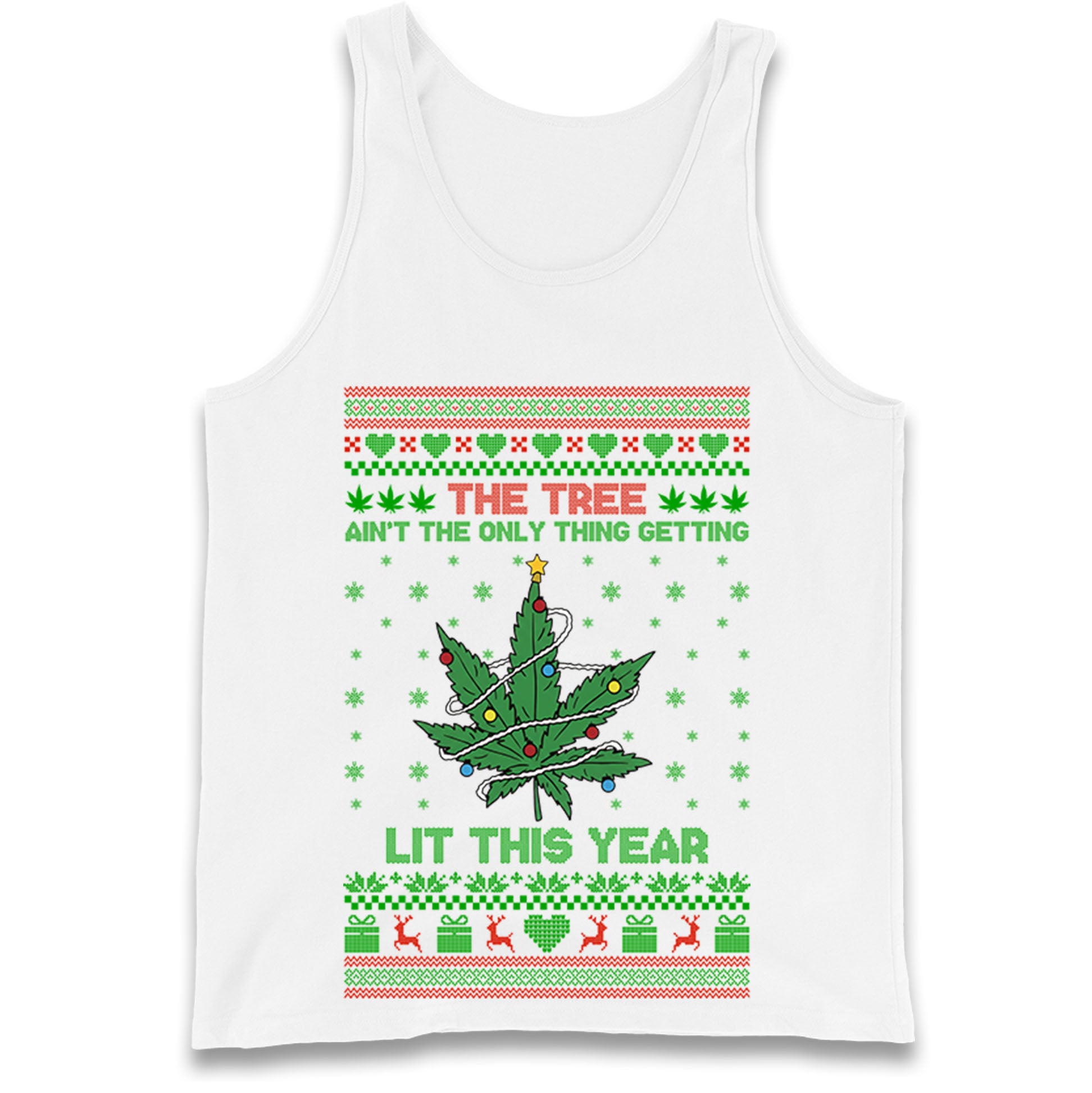 Cannabis Christmas Tank Top