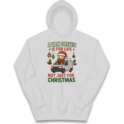 Van Driver Christmas Kids Hoodie