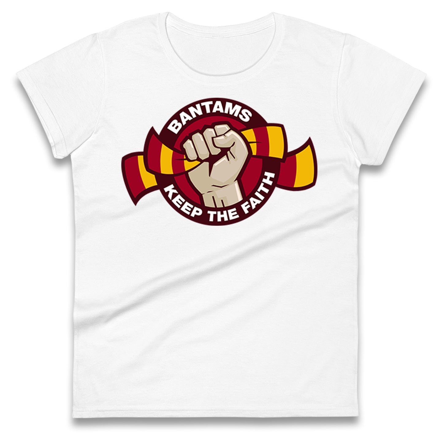 Bradford City Football Ladies T Shirt