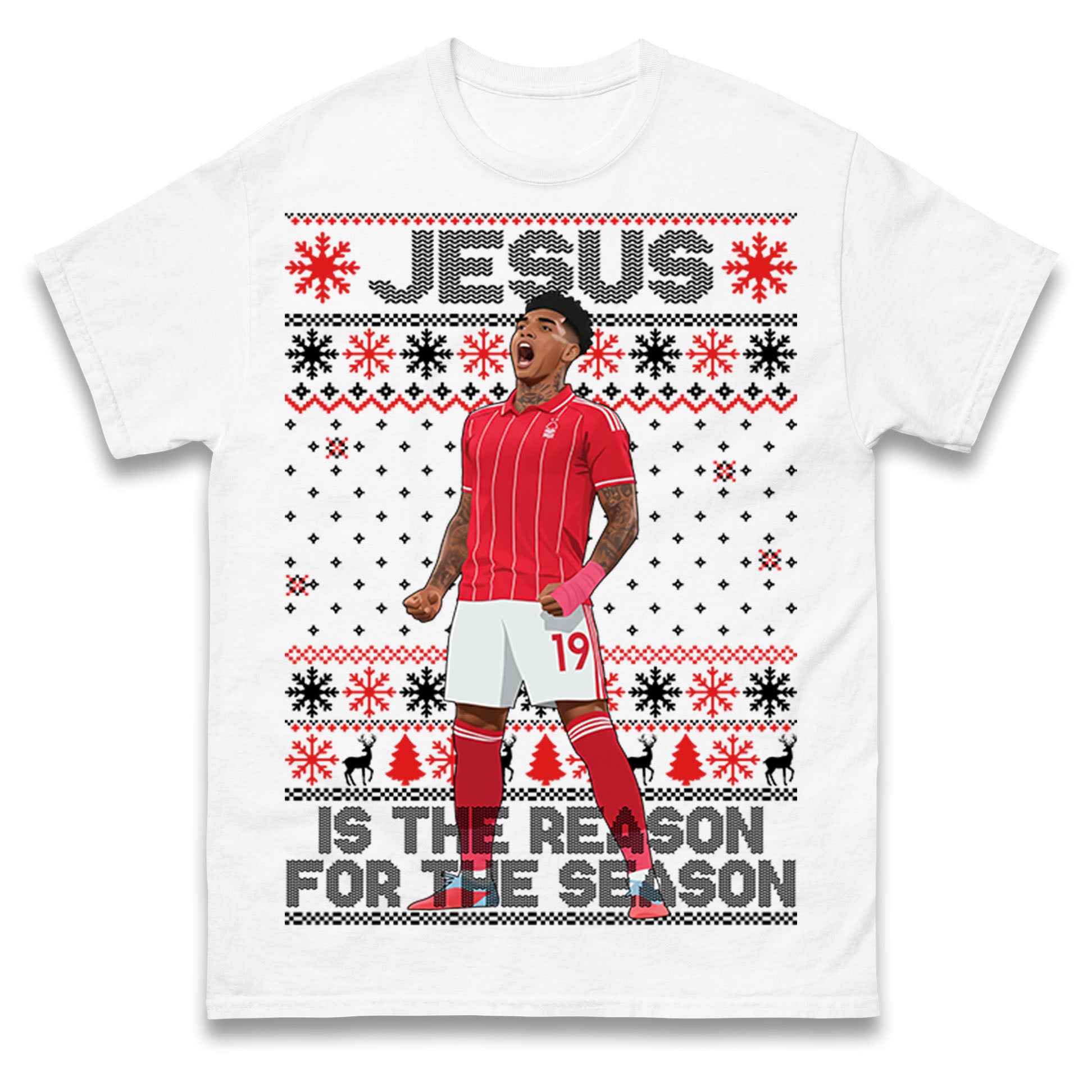 Nottm Forest FC Christmas T Shirt