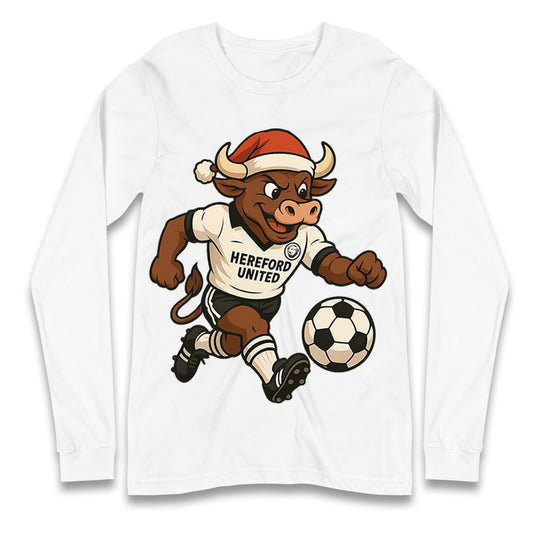 Retro Hereford Christmas Longsleeve T Shirt 