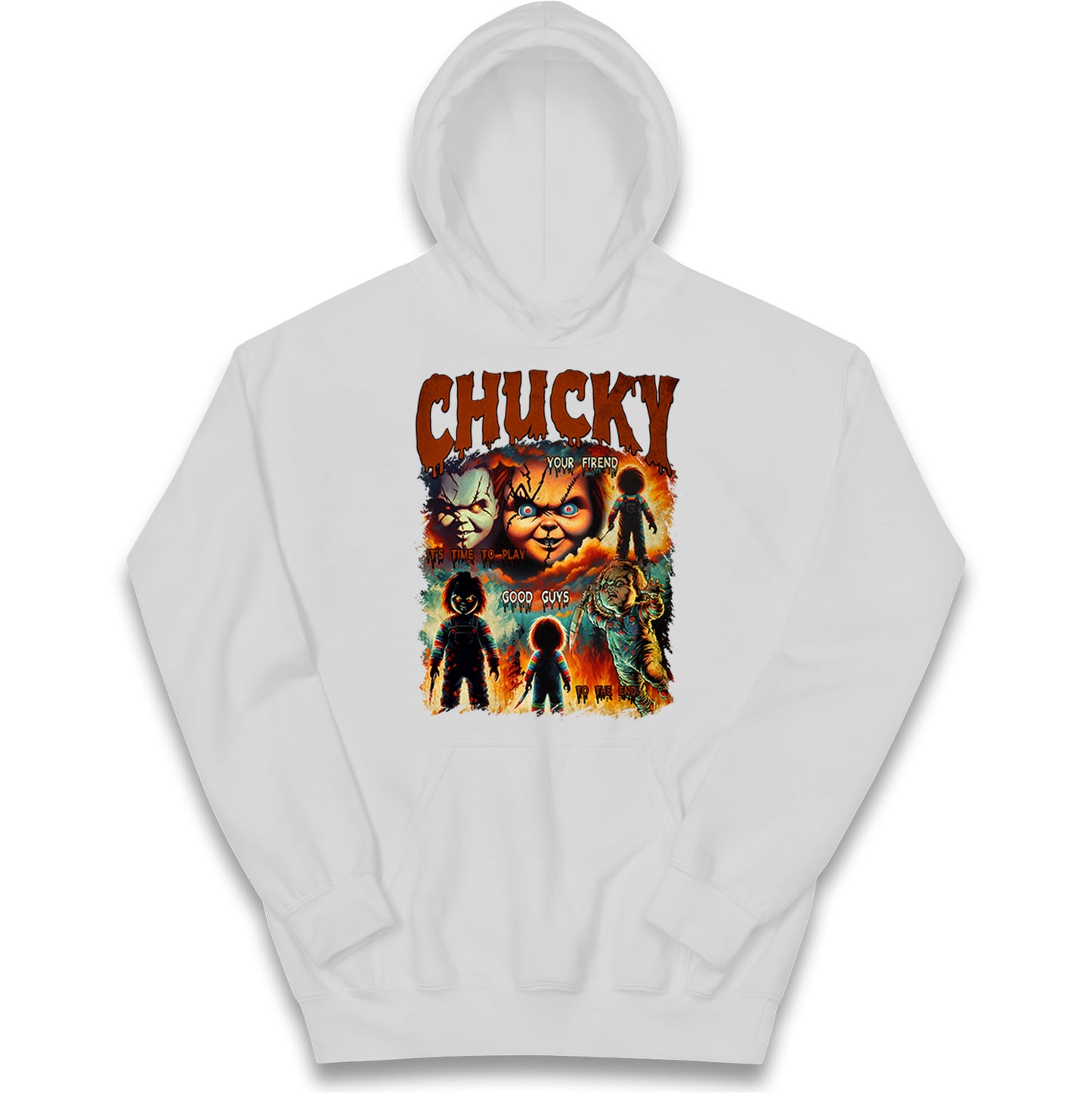 Chucky Doll Good Guys Halloween Bootleg Kids Hoodie