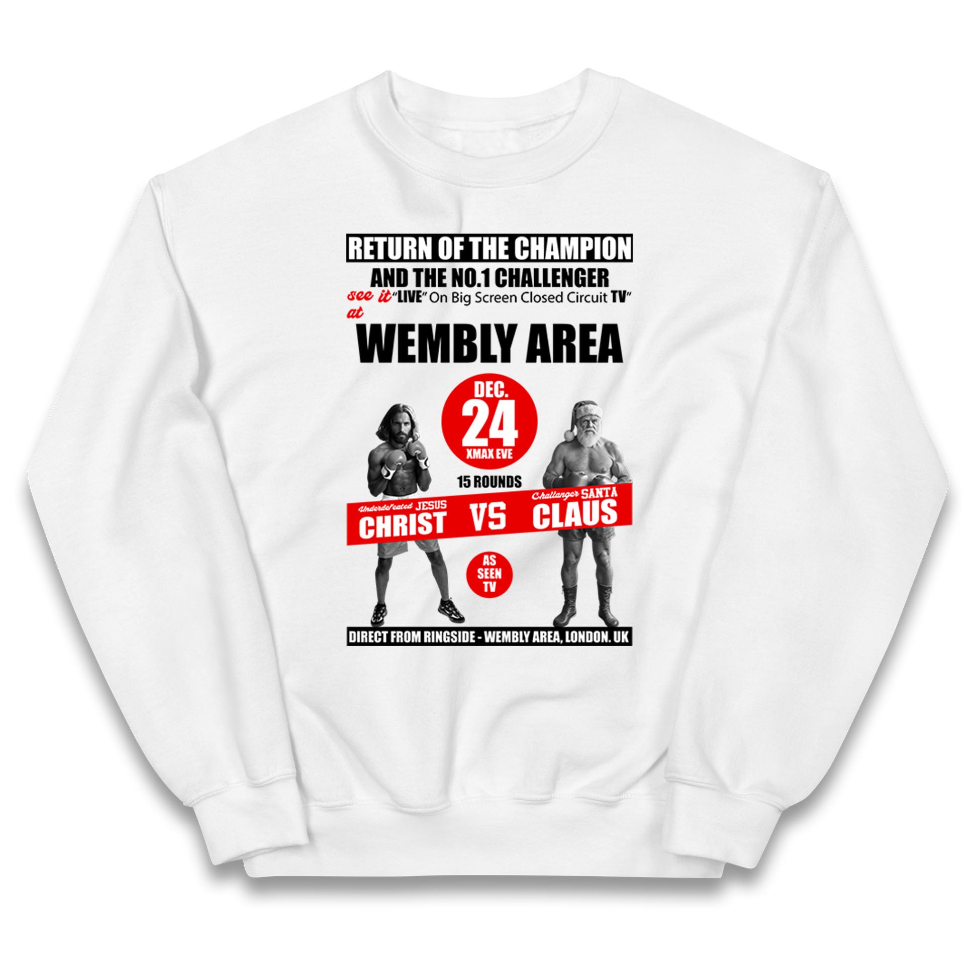 Jesus Christ Vs Santa Claus Kids Jumper