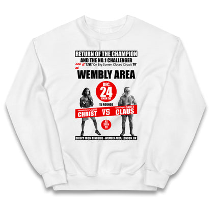 Jesus Christ Vs Santa Claus Kids Jumper