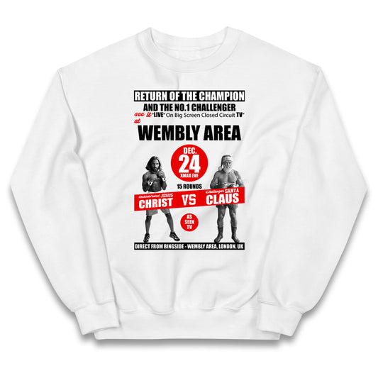 Jesus Christ Vs Santa Claus Kids Jumper