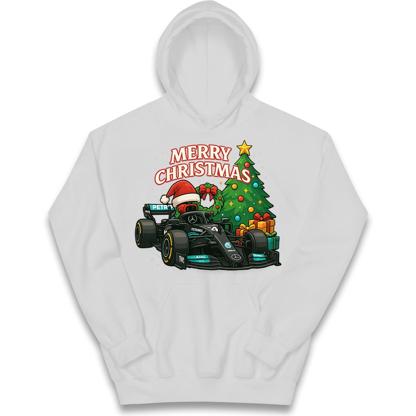 Mercedes F1 Christmas Kids Hoodie