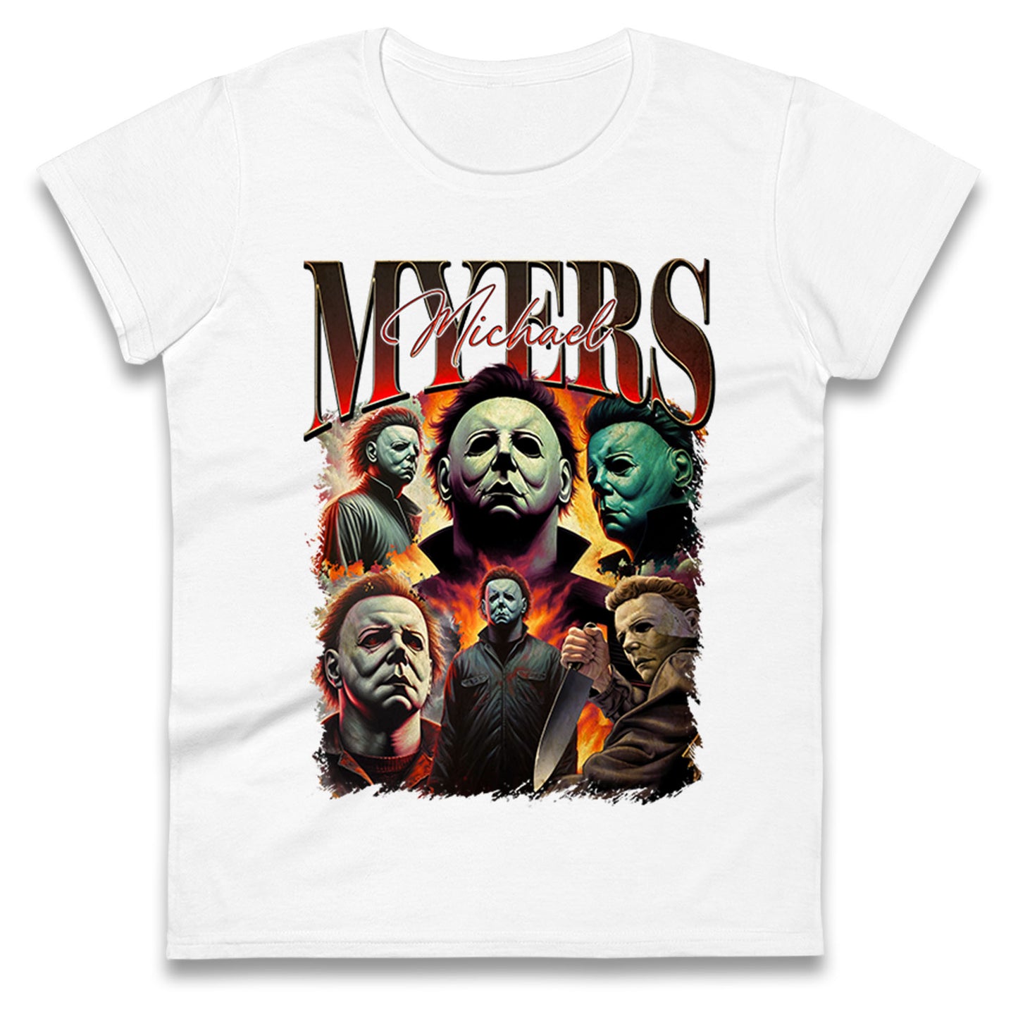 Michael Myers Bootleg Halloween Womens T Shirt
