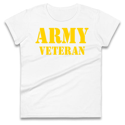 Army Veteran Ladies T Shirt