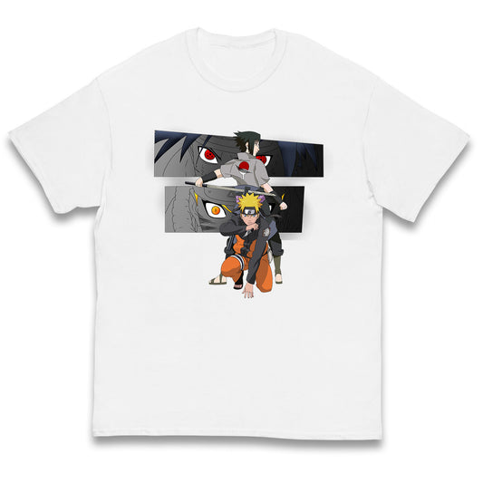 naruto and sasuke uchiha t shirt