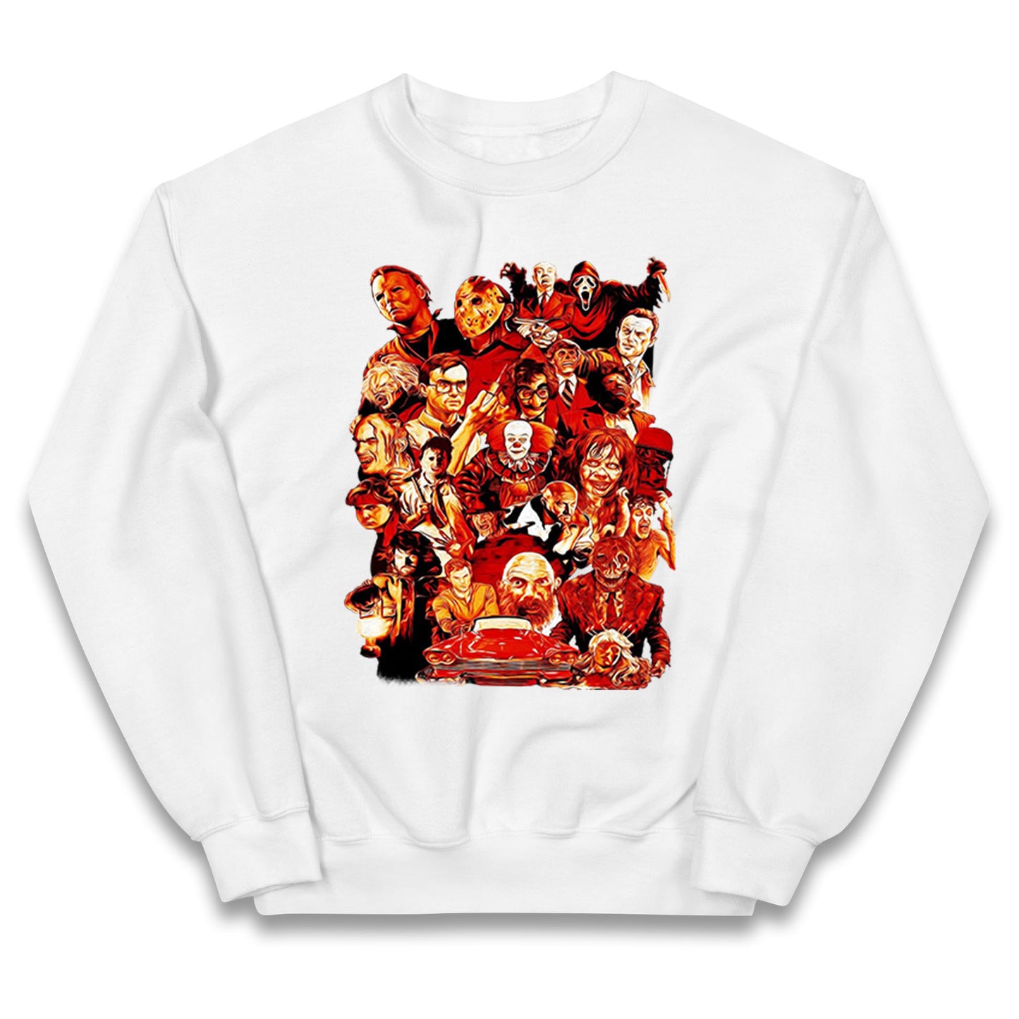 Horror Characters Halloween Kids Jumper