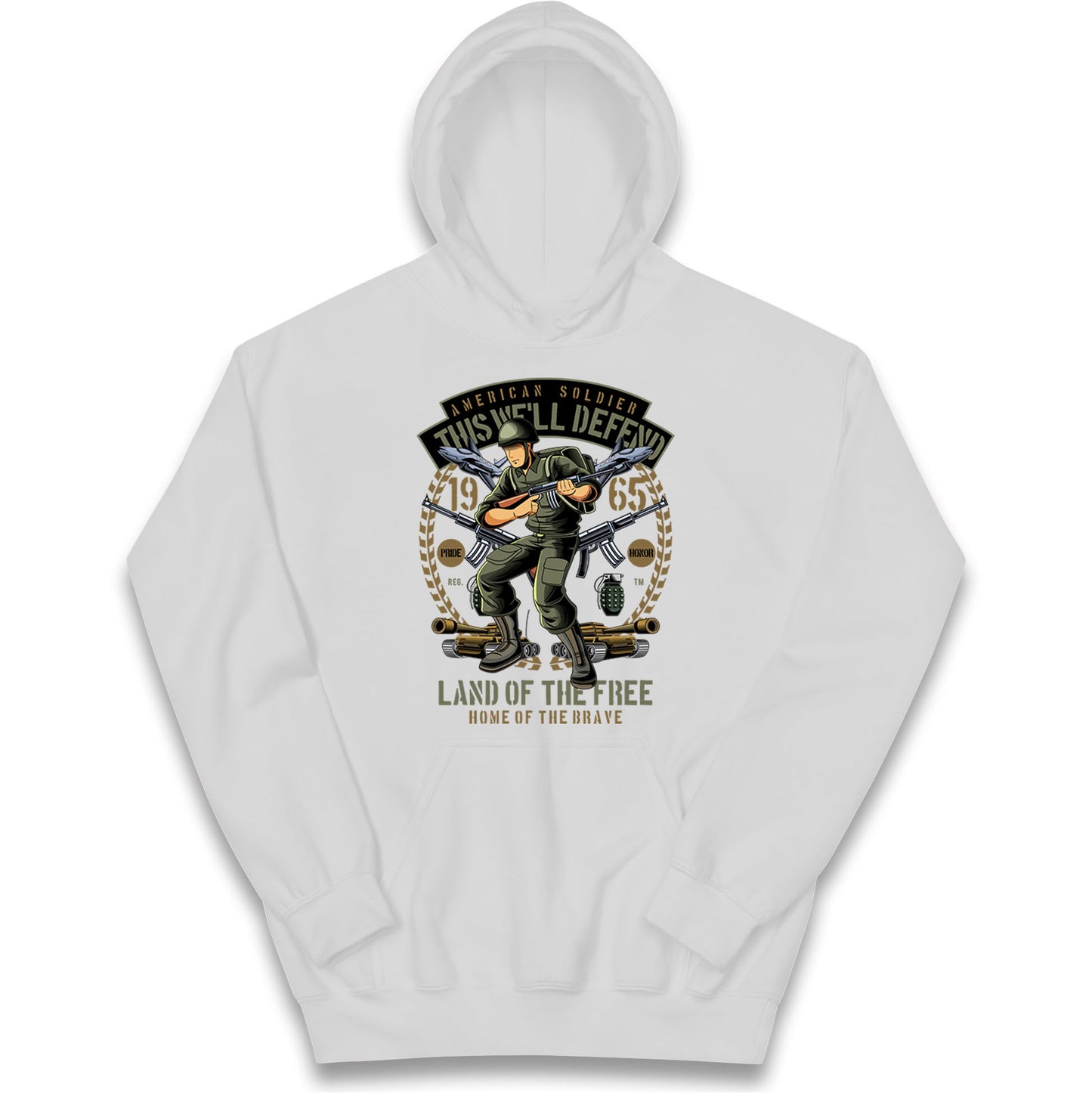 American Soldier Kids Hoodie