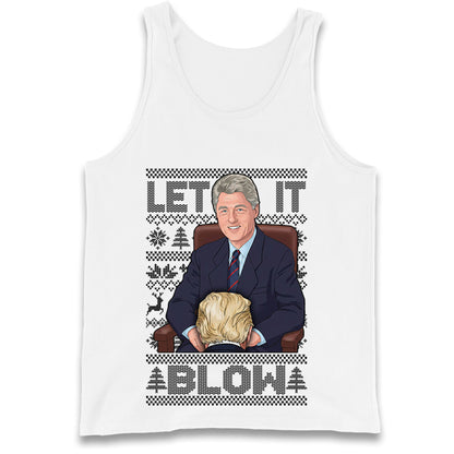Bill Clinton Christmas Tank Top 