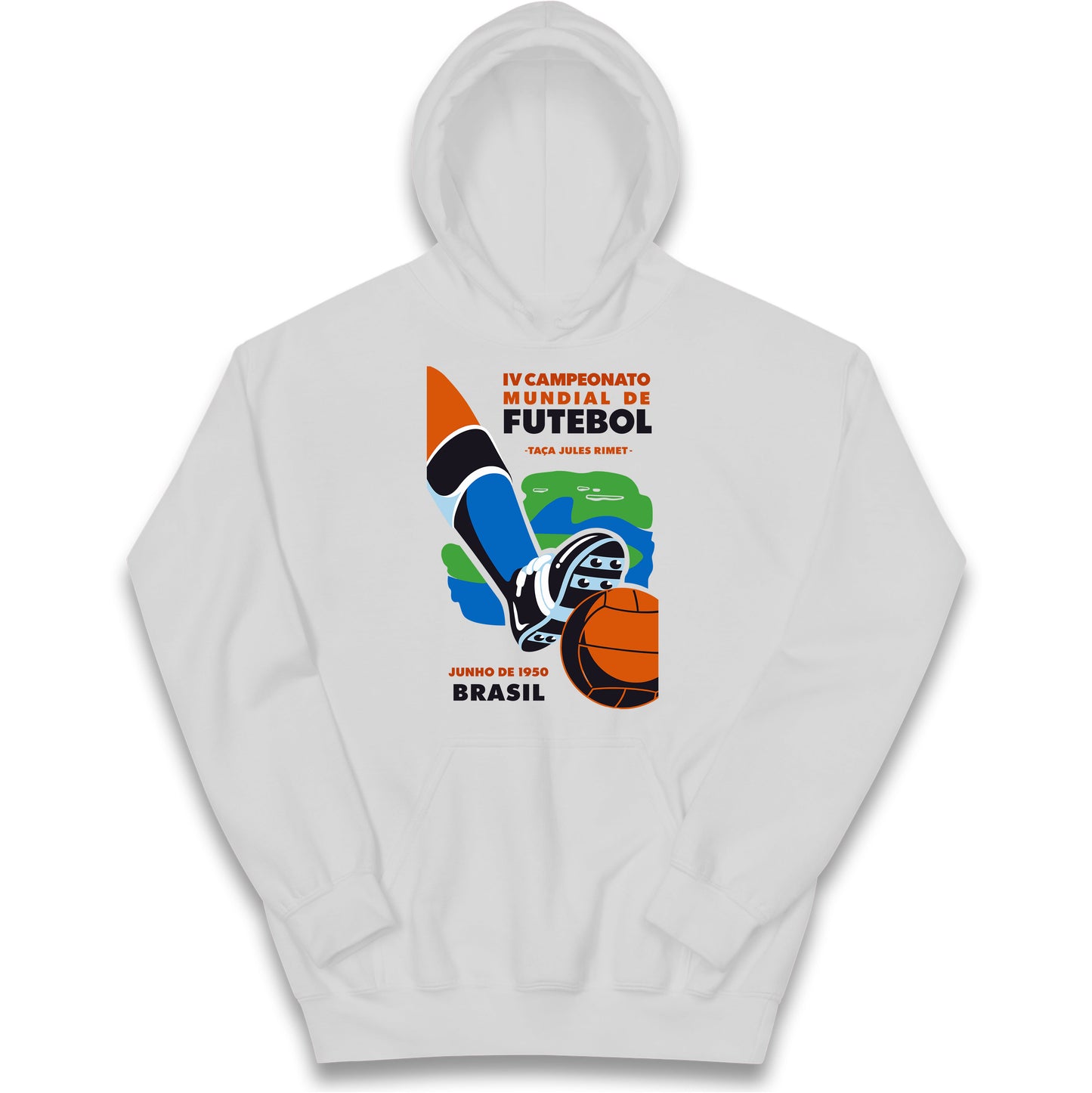 Brasil 1950 Retro World Cup Kids Hoodie
