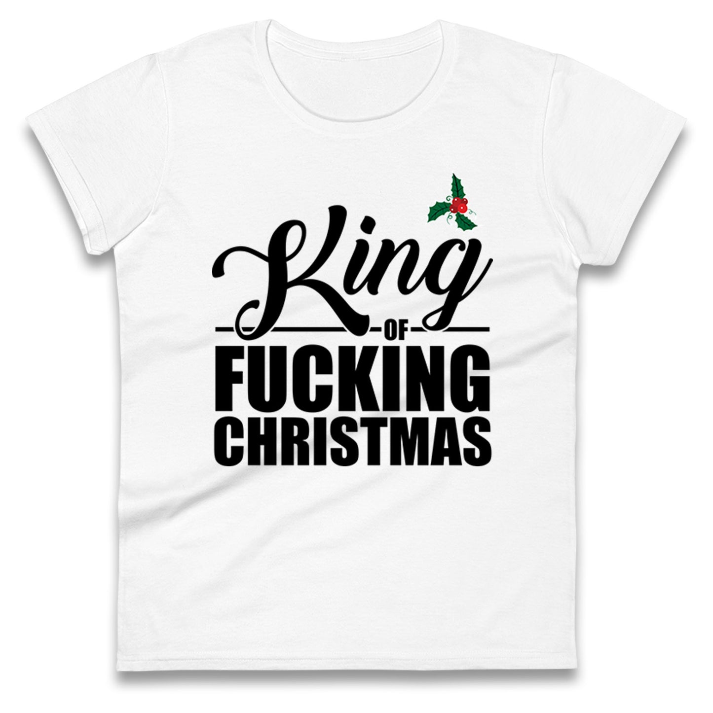 Naughty Christmas Ladies T Shirt