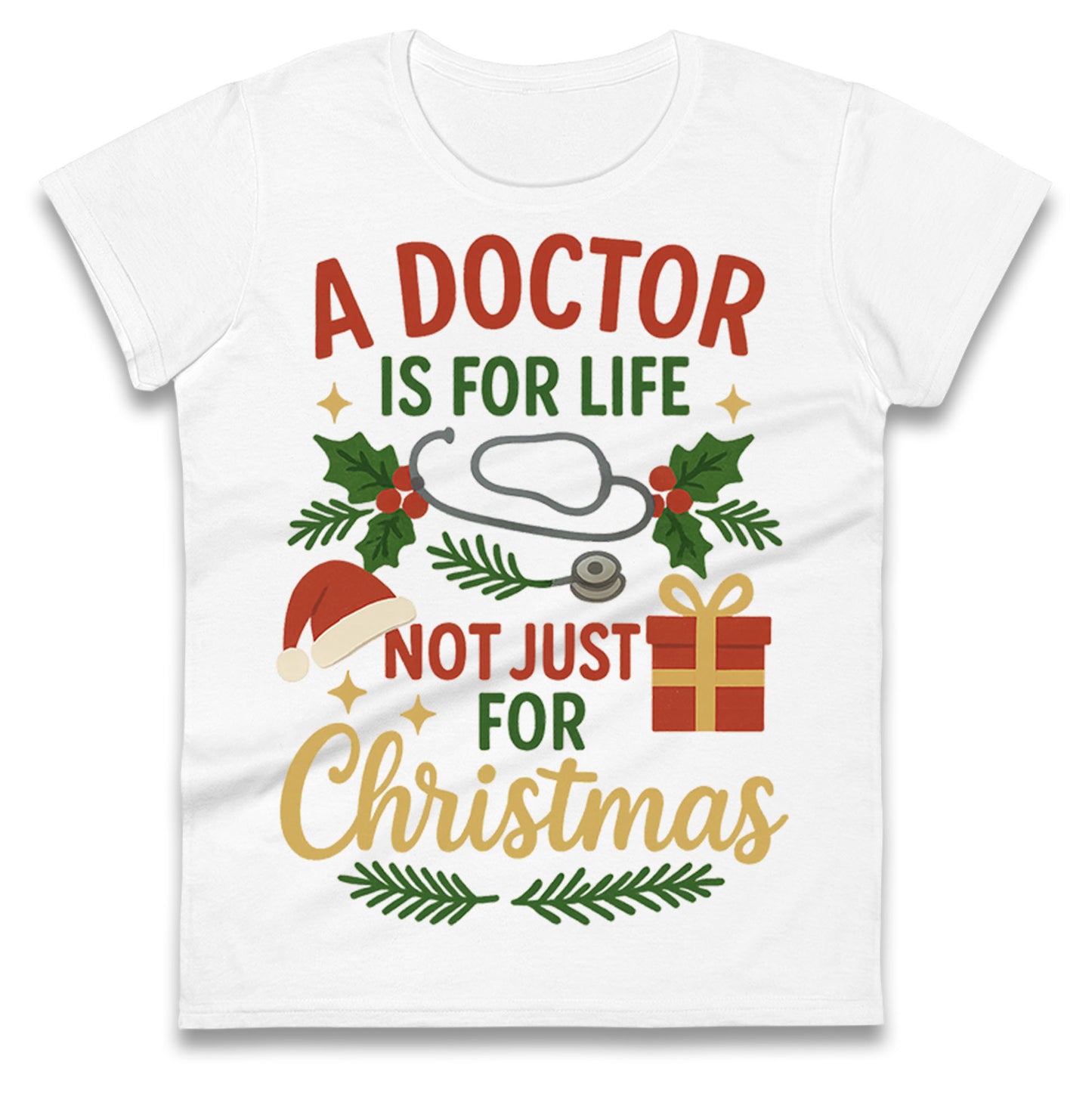 Doctor Christmas Ladies T Shirt