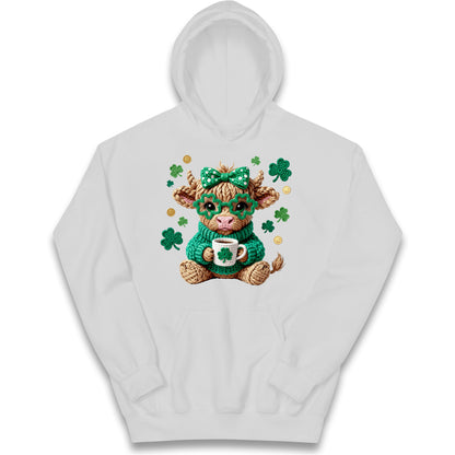 Cute Cow St Patrick Kids Hoodie