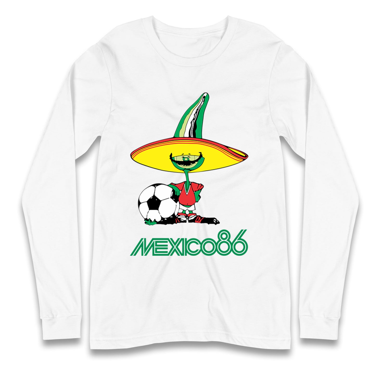 Mexico 86 Mascot Longsleeve T Shirt