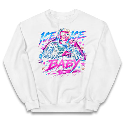 Donald Trump Ice Ice Baby Kids Jumper