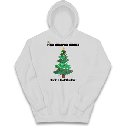 I swallow Christmas Kids Hoodie