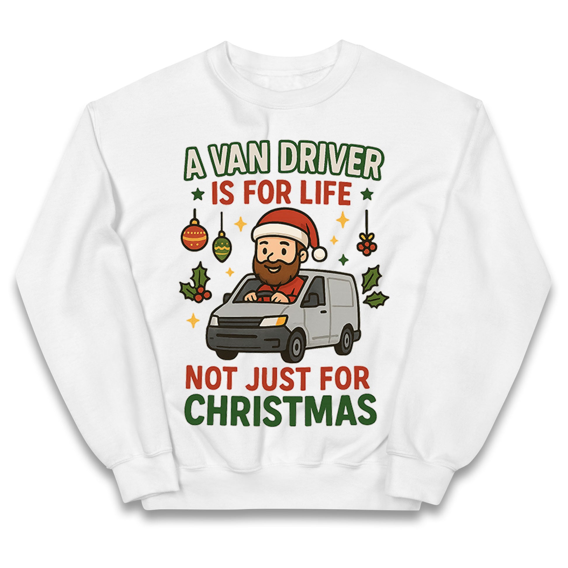 Van Driver Christmas Kids Jumper