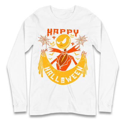 Jack Skellington Happy Halloween Long Sleeve T Shirt