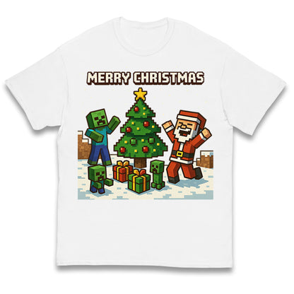 Minecraft Christmas Kids T Shirt 