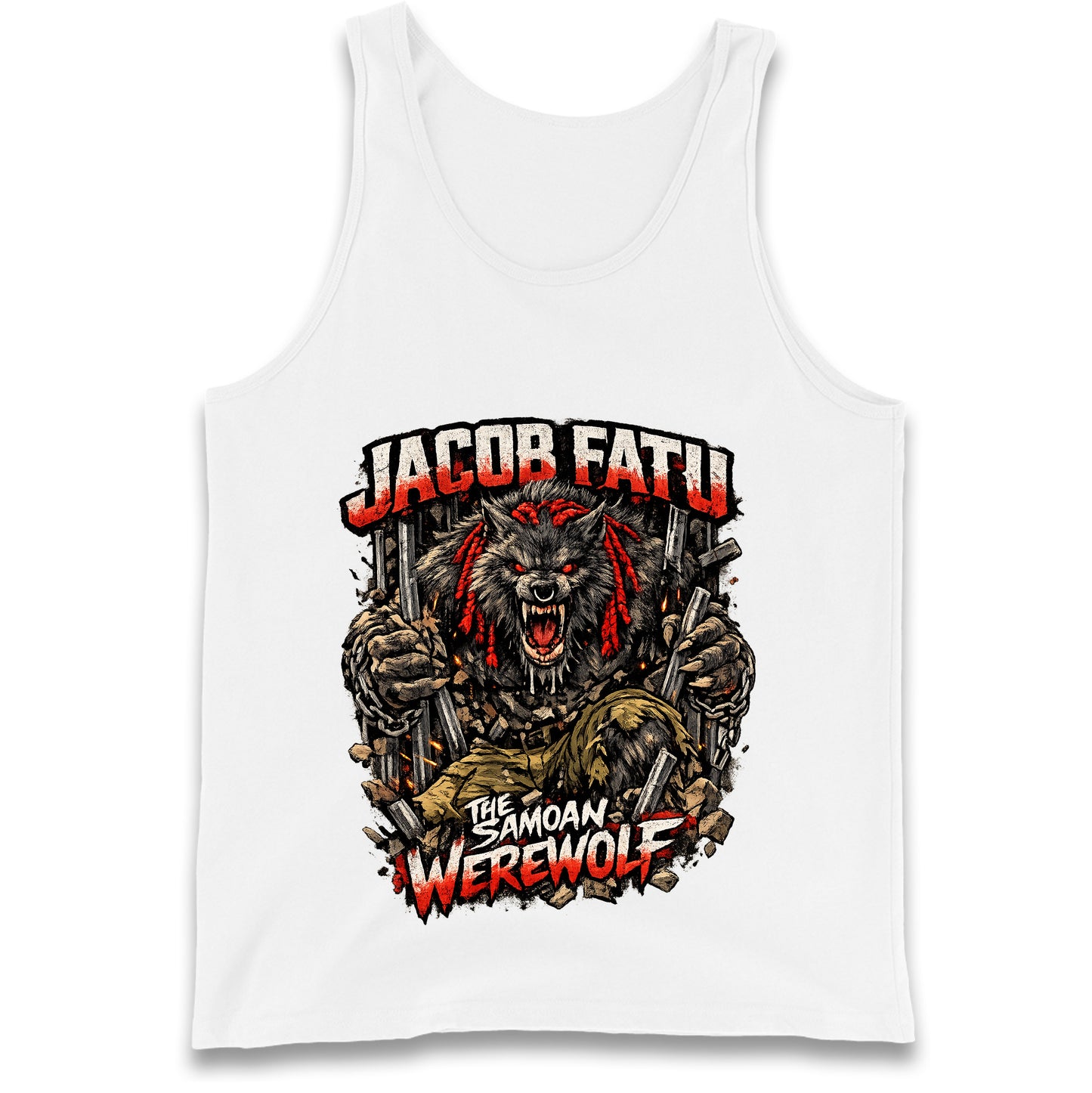 Jacob Fatu The Samoan Werewolf Tank Top
