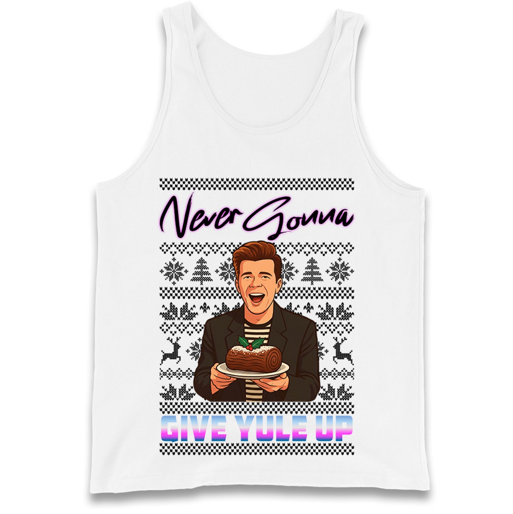 Rick Astley Christmas Tank Top