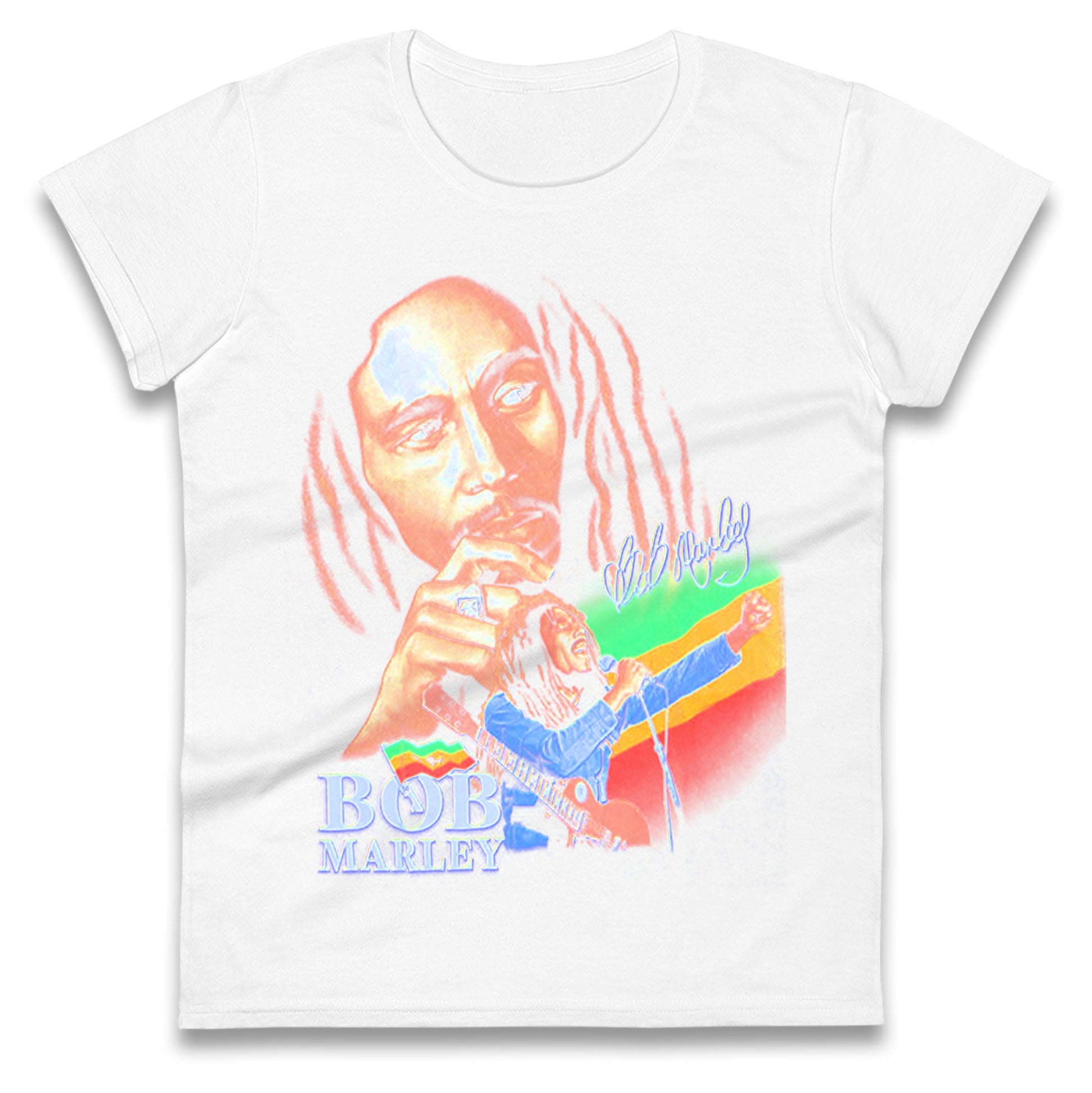 Bob Marley Iron Like A Lion Ladies T Shirt