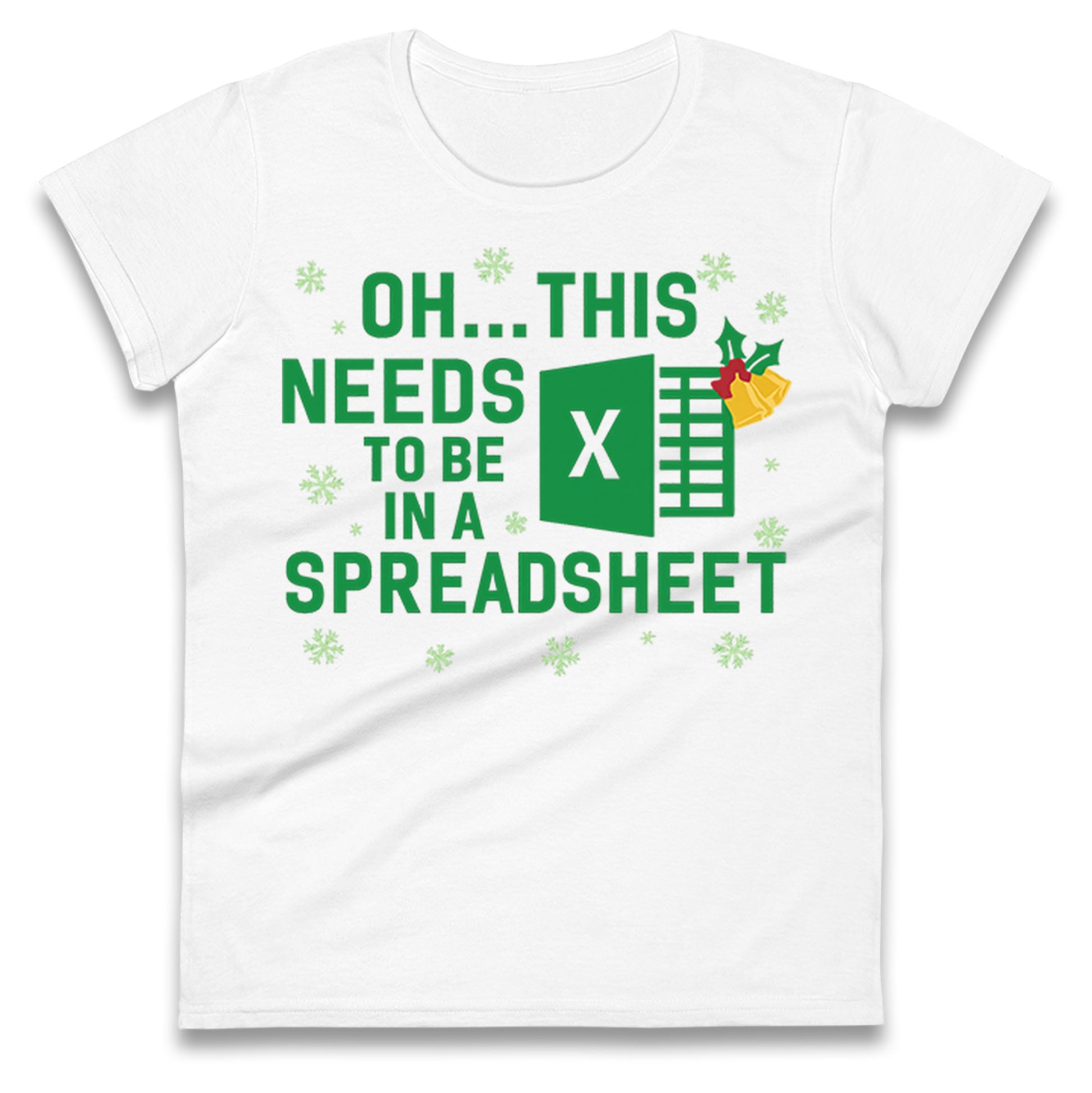 Excel Christmas Ladies T Shirt