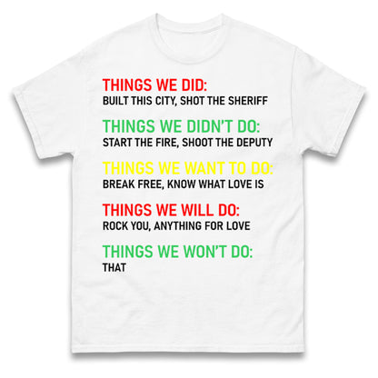 Bob Marley Music T Shirt 