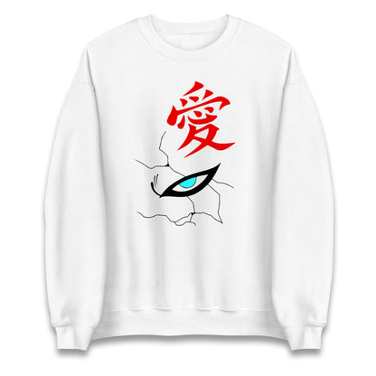 naruto shippuden gaara naruto face sweatshirt