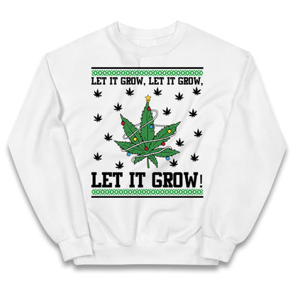 Cannabis Christmas Kids Jumper