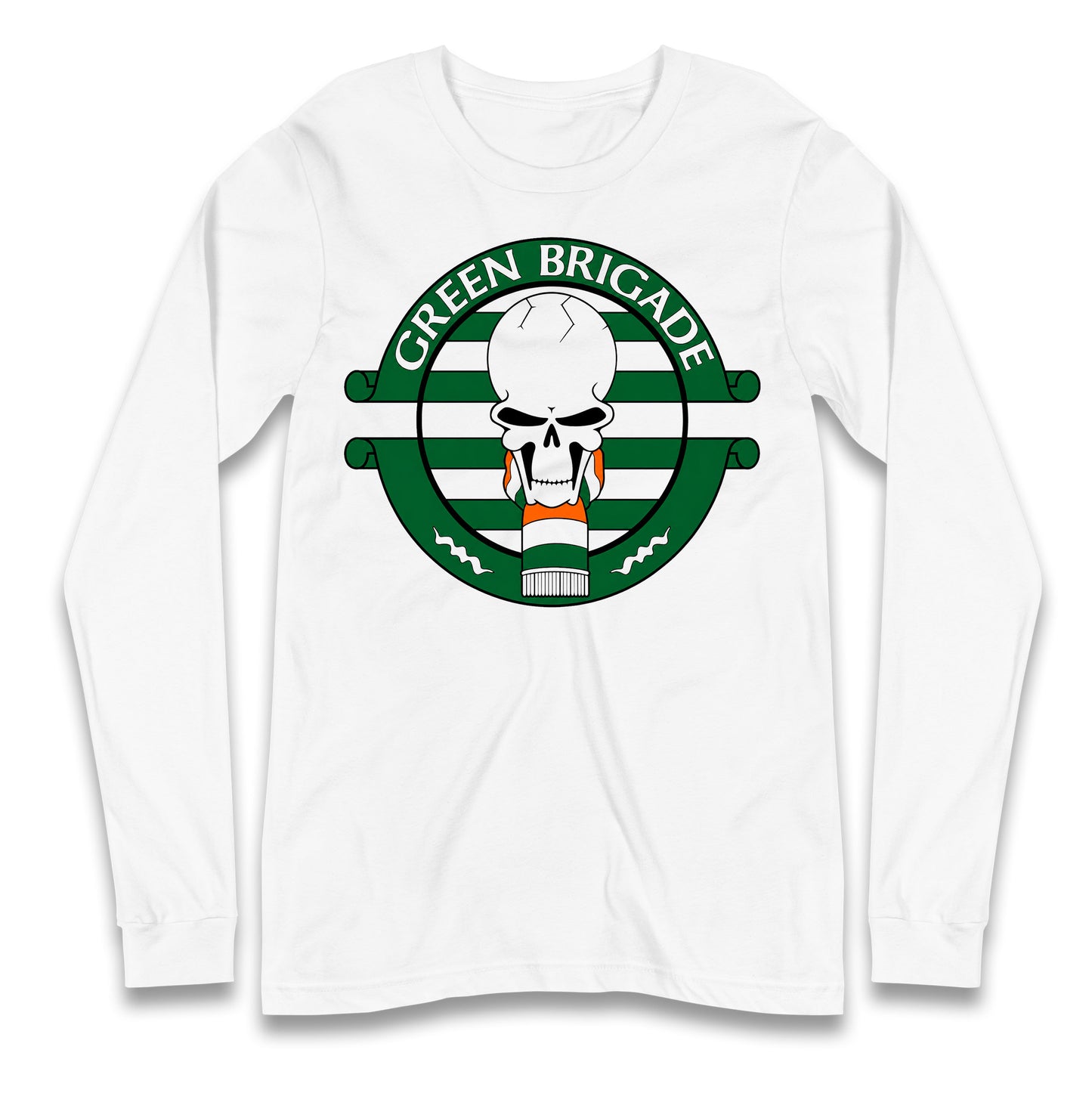 Green Brigade Celtic Football Longsleeve T Shirt