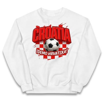Croatia Retro World Cup Kids Jumper